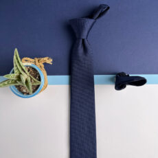 ست کراوات و دستمال جیب مردانه نسن طرح آکسفورد مدل SH9