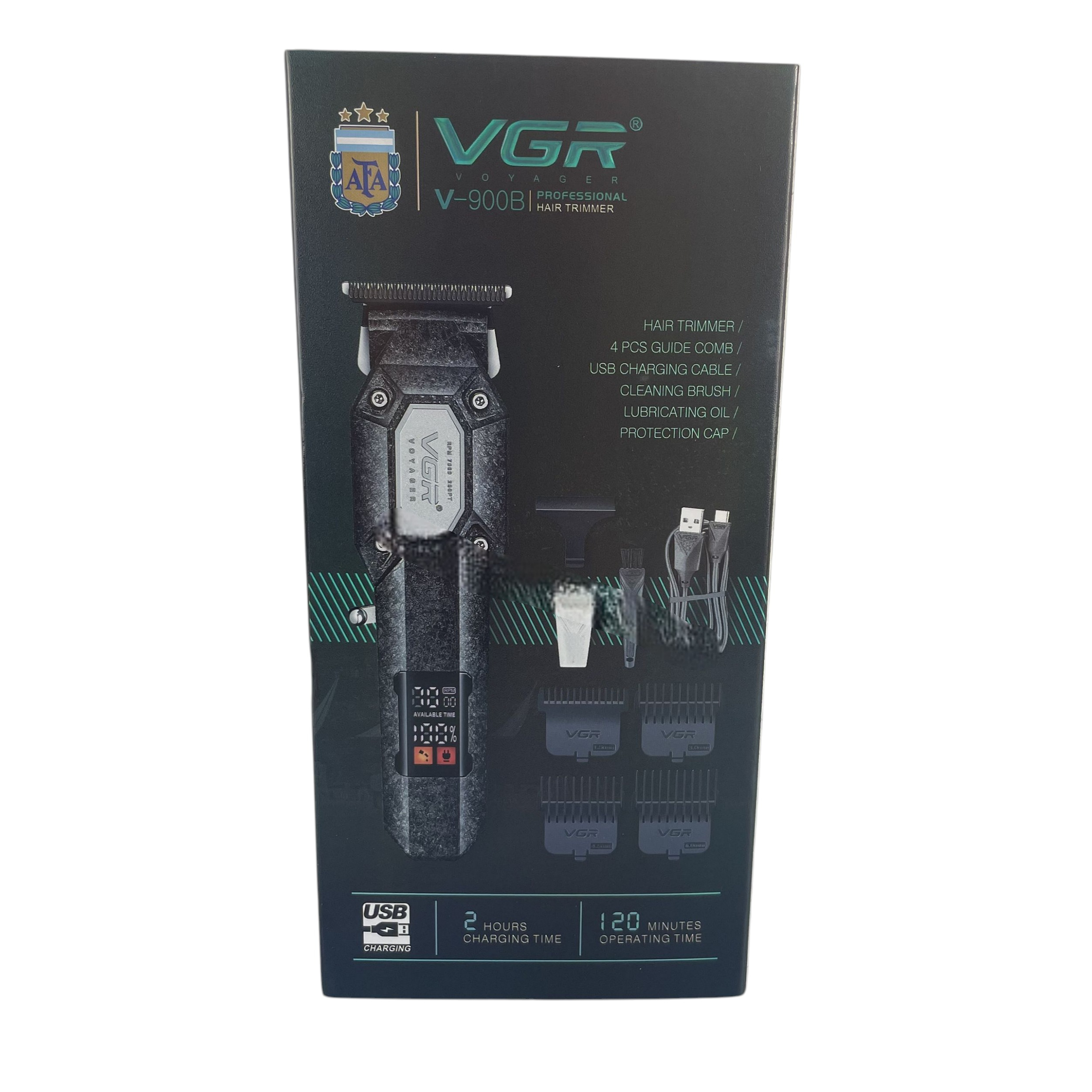 ماشین اصلاح موی سر و صورت شارژی وی جی ار مدل V-900B