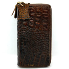 کیف پول چرم آسو مدل کروکو دوزیپ