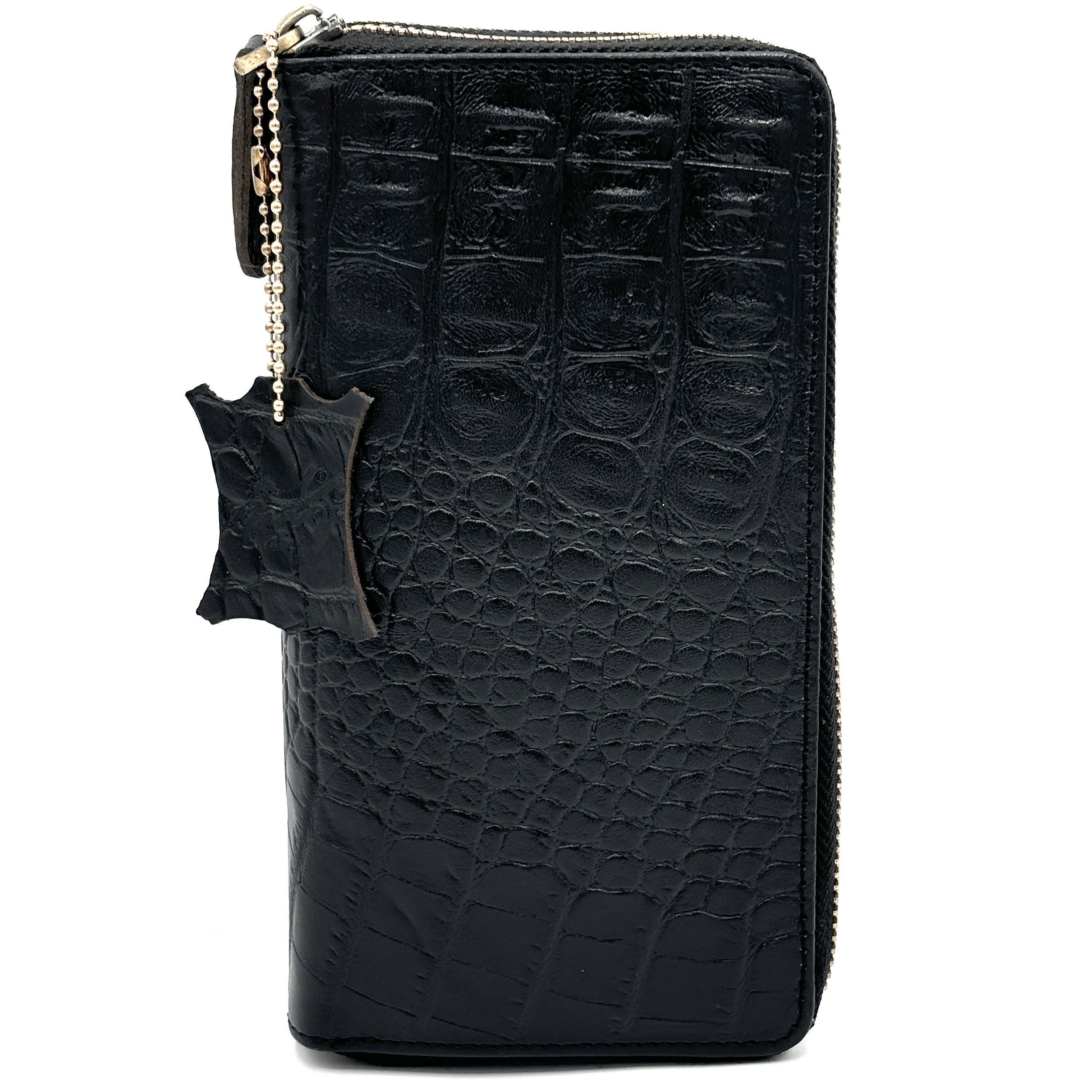 کیف پول چرم آسو مدل کروکو دوزیپ