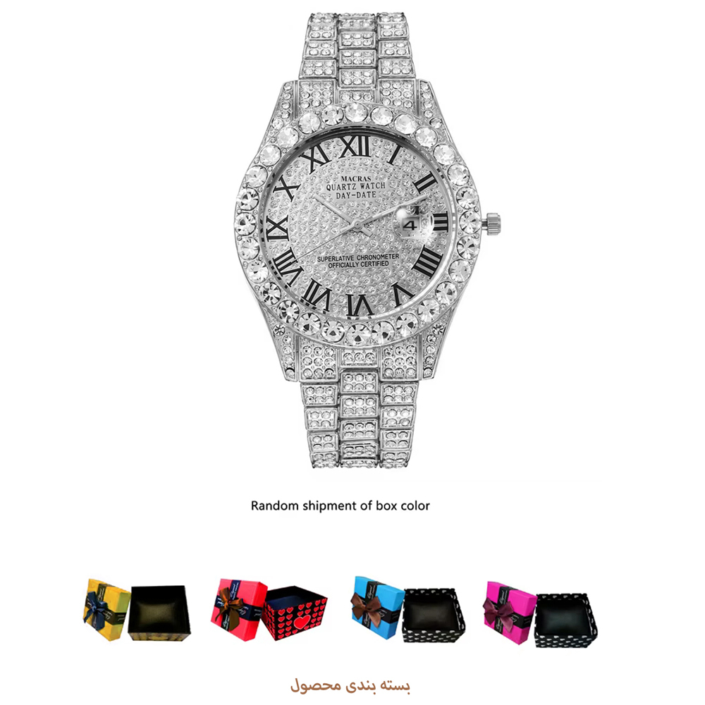 ساعت مچی عقربهای مردانه کوارتز مدل لاکچری کد UNAN-N-J1