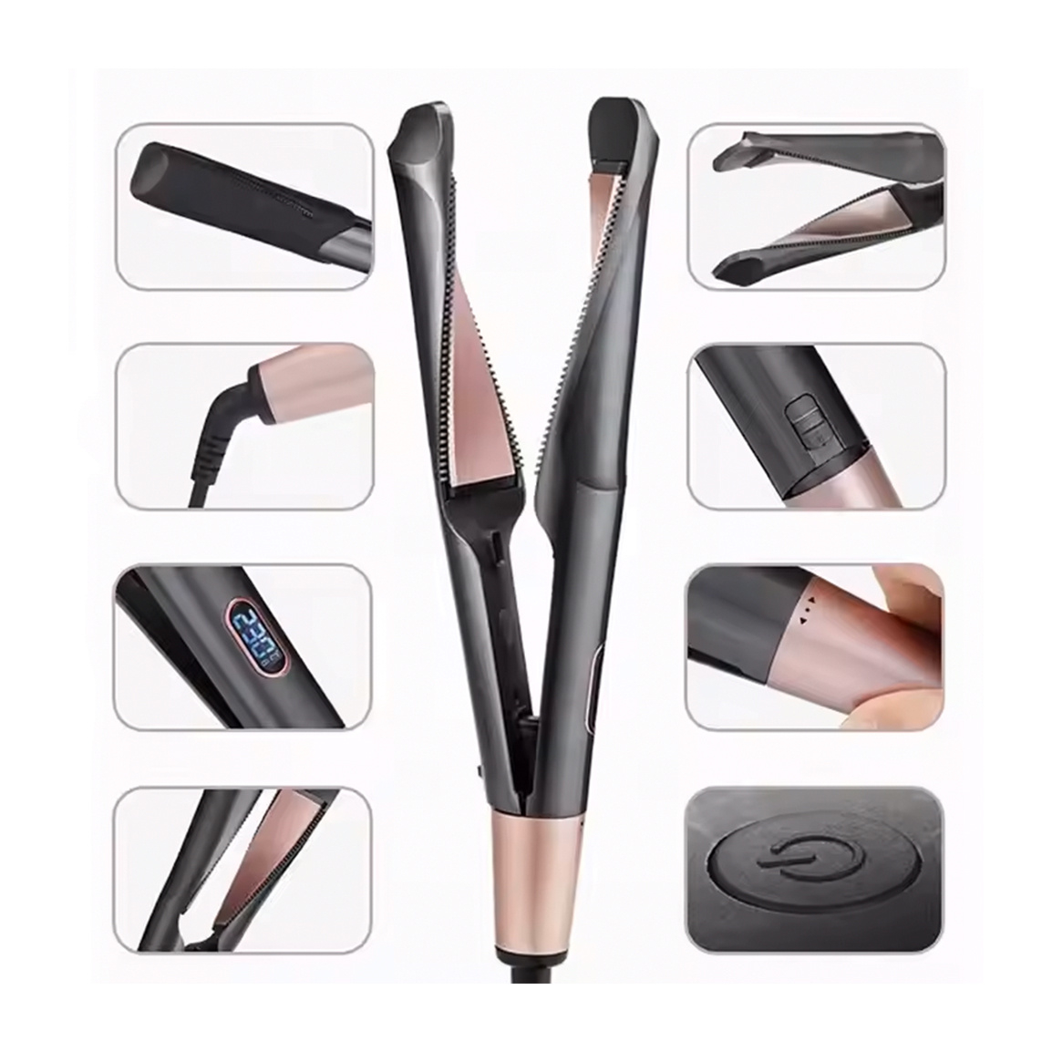 اتو و حالت‌دهنده‌ی مو حرفه ای کالور مدل 7811