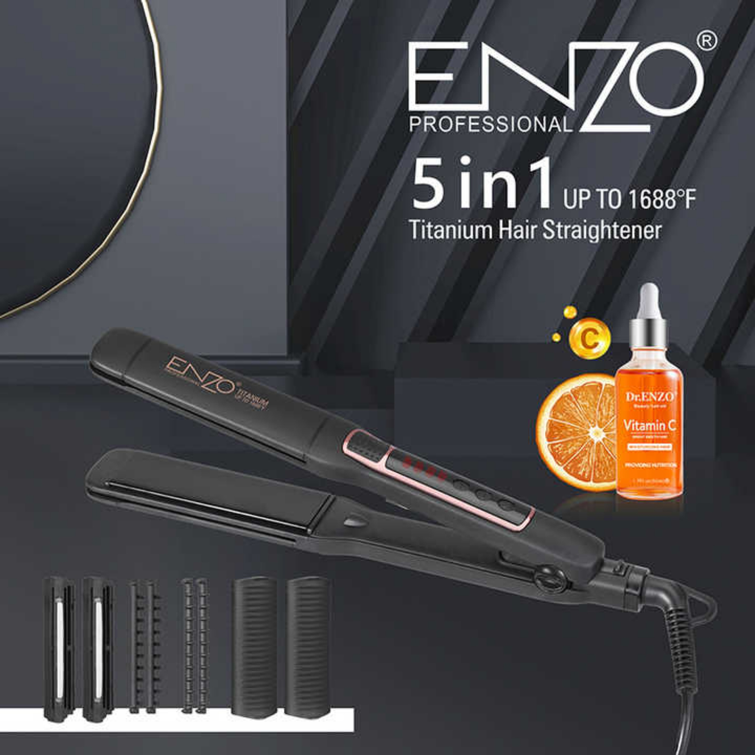 اتو و حالت دهنده ی مو انزو پروفیشینال مدل EN-960