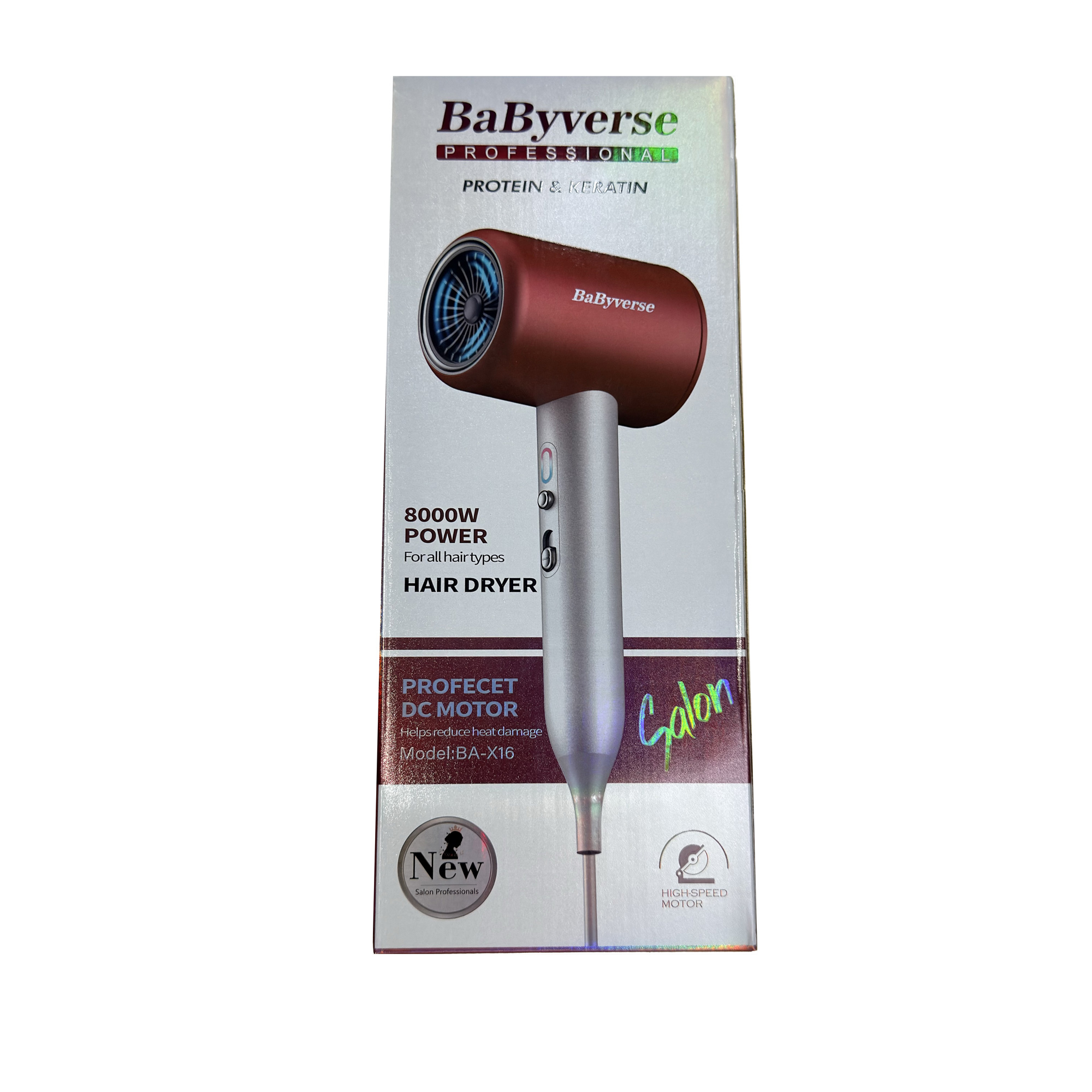 سشوار مسافرتی 1900 وات بیبیورس مدل BA-X16