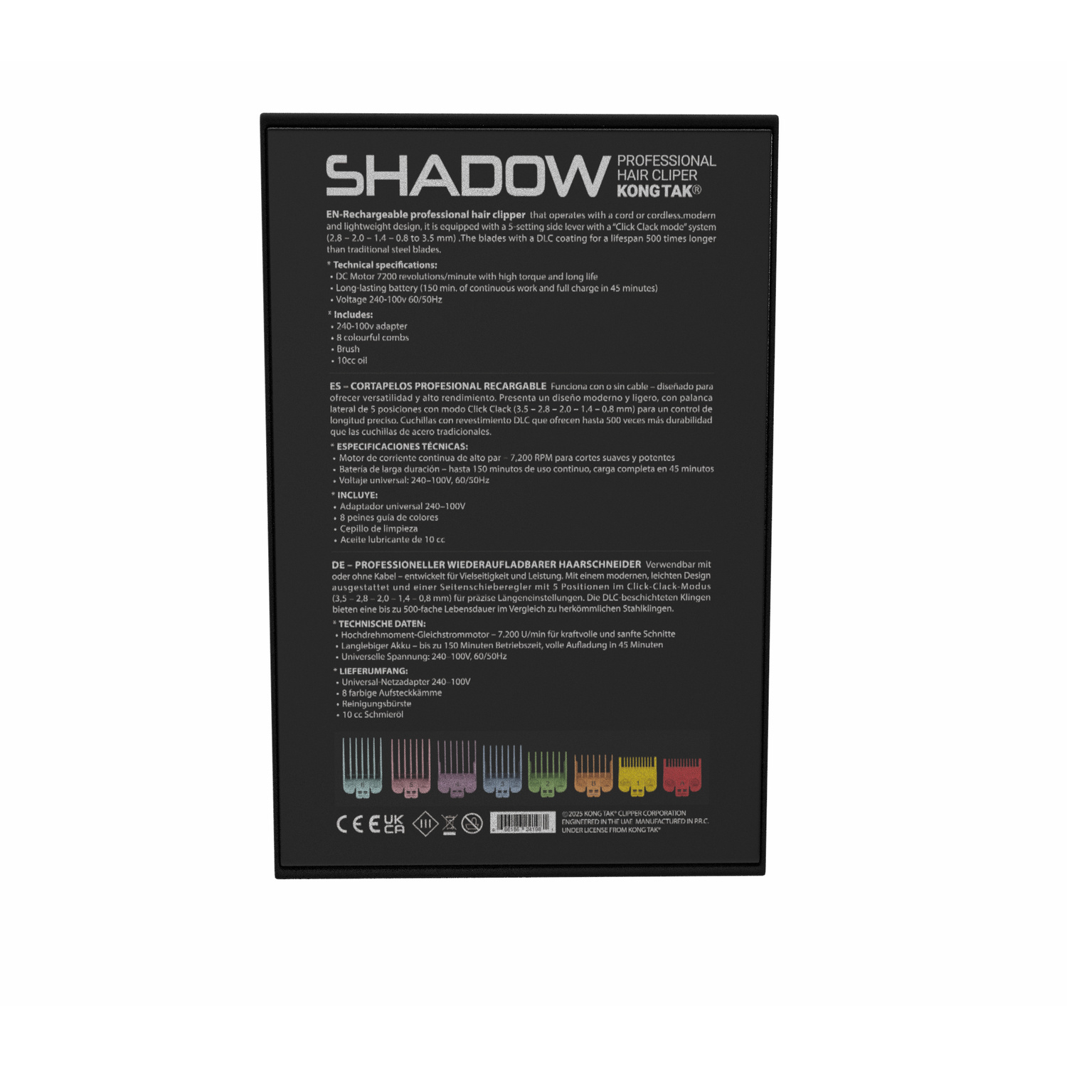 ماشین اصلاح موی سر و صورت شارژی کنگ تک مدل Shadow