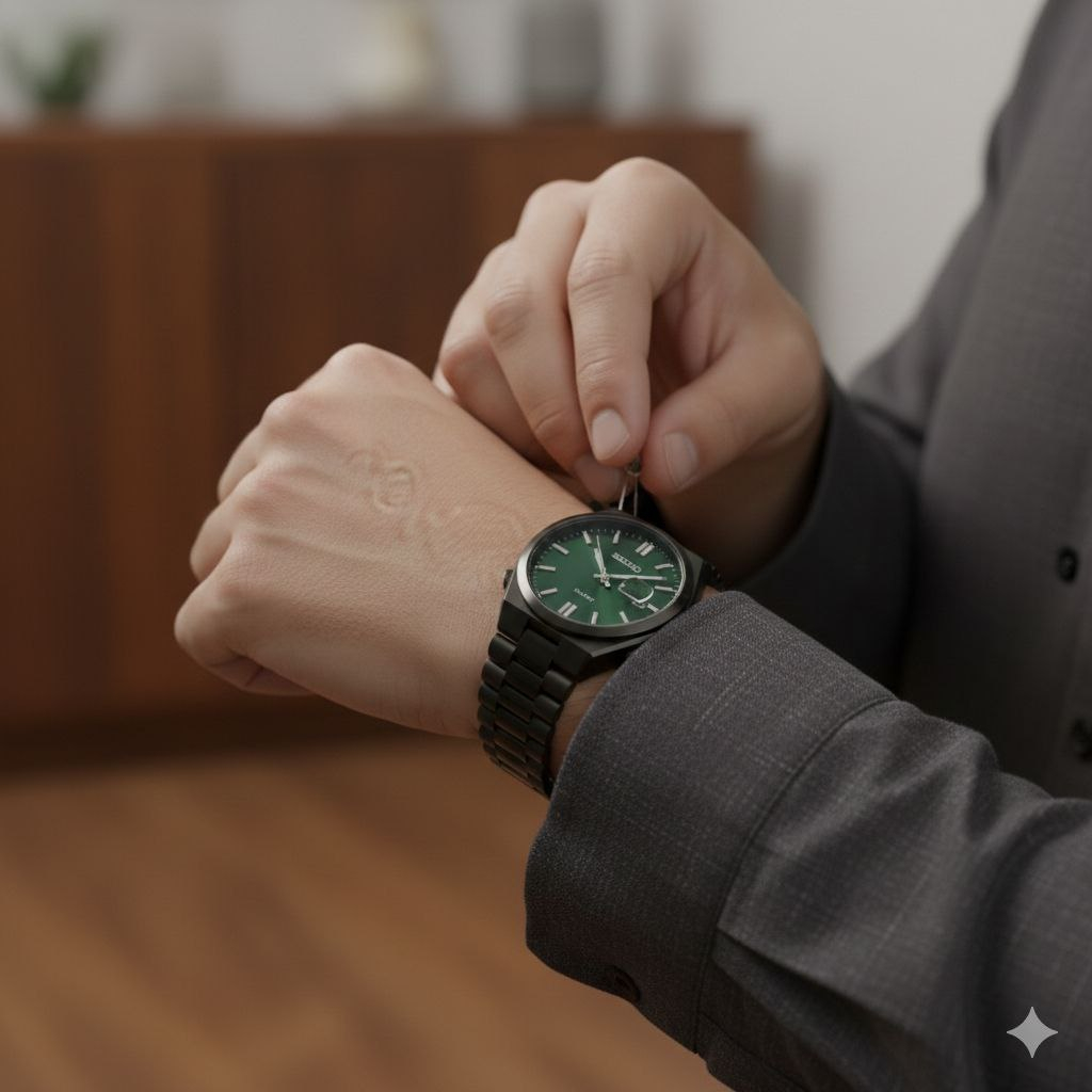 ست ساعت مچی عقربه‌ای کوارتز زنانه و مردانه مدل تک موتور اکودرایو کد 002