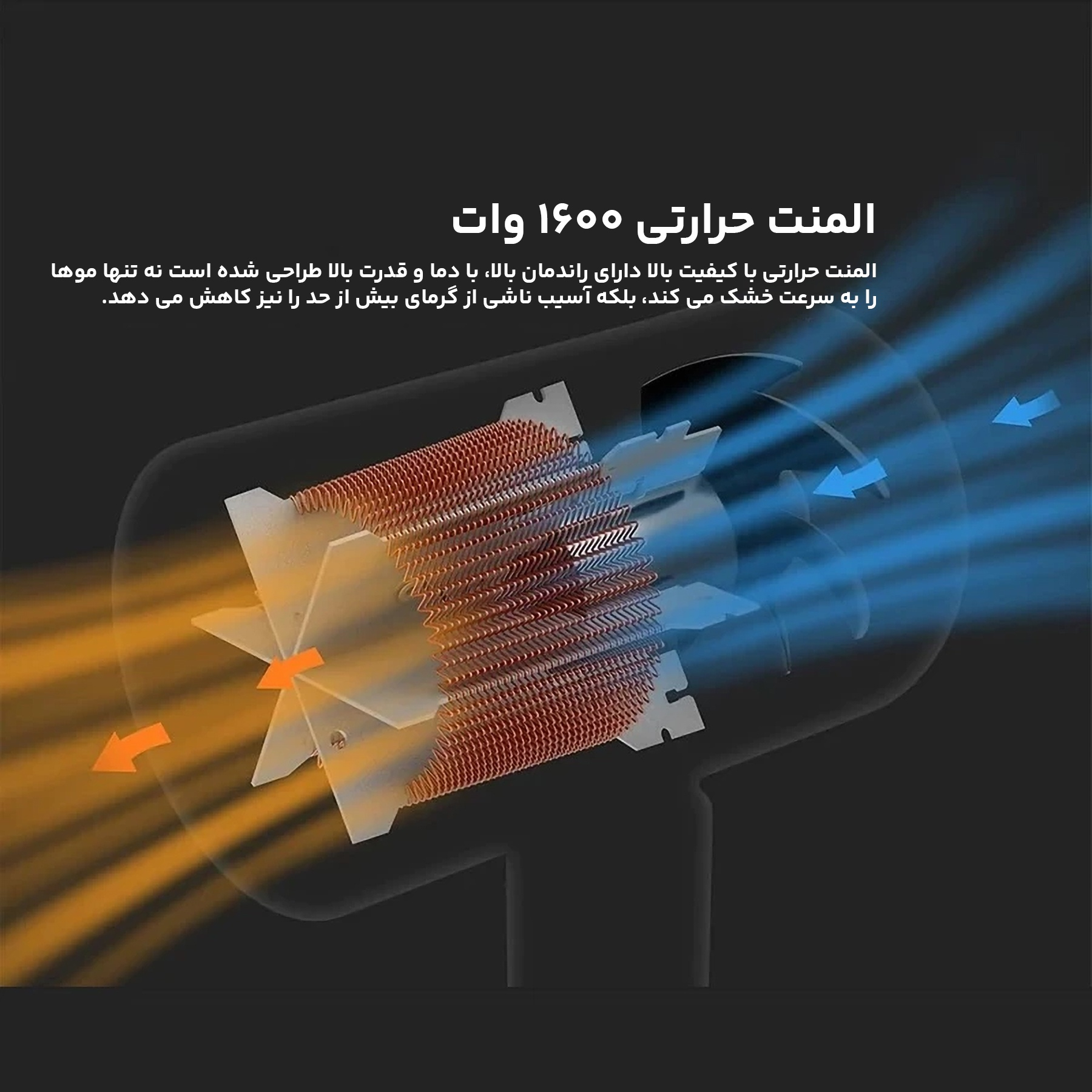 سشوار مسافرتی میجیا مدل CMJ02LXW