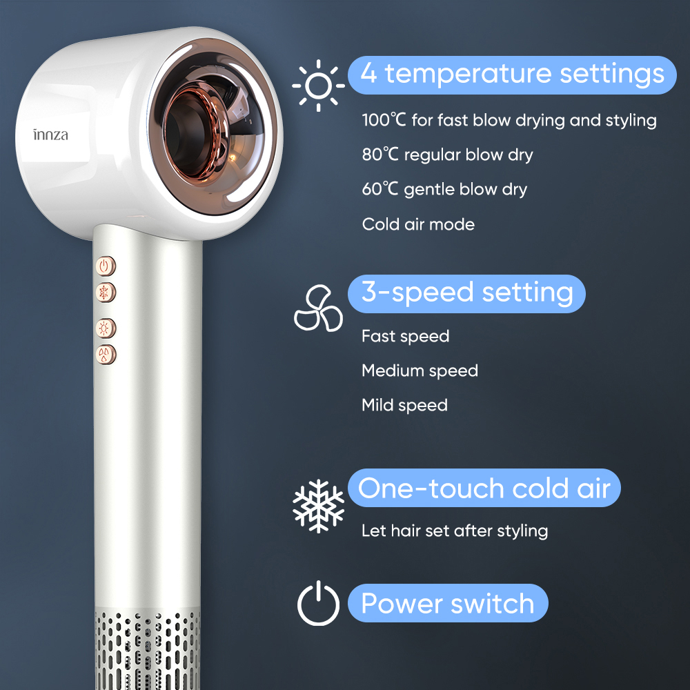 سشوار حرفه‌ای 2000 وات اینزا مدل Elaria