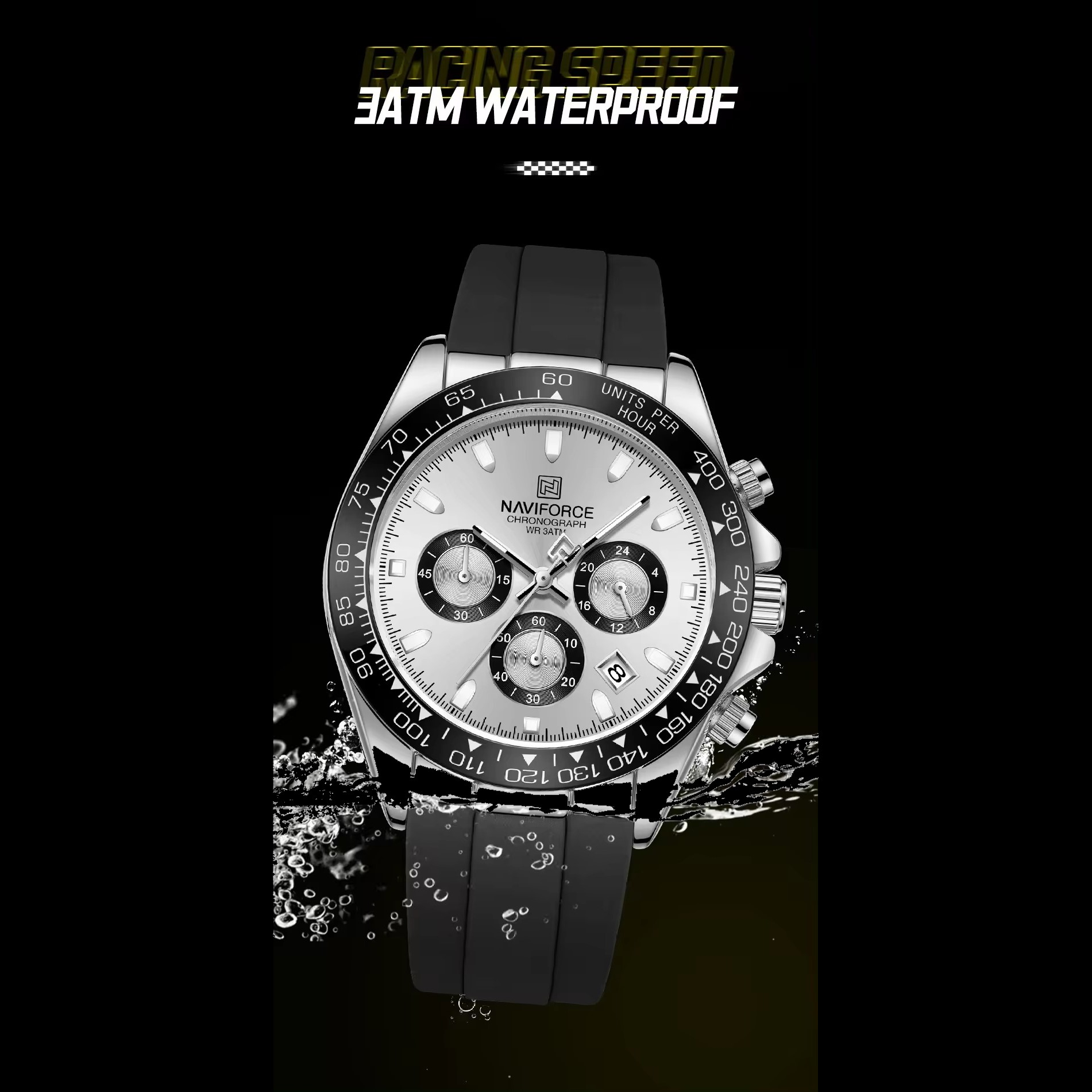 ساعت مچی عقربه‌ای کوارتز مردانه نیوی فورس مدل NF8054SWB