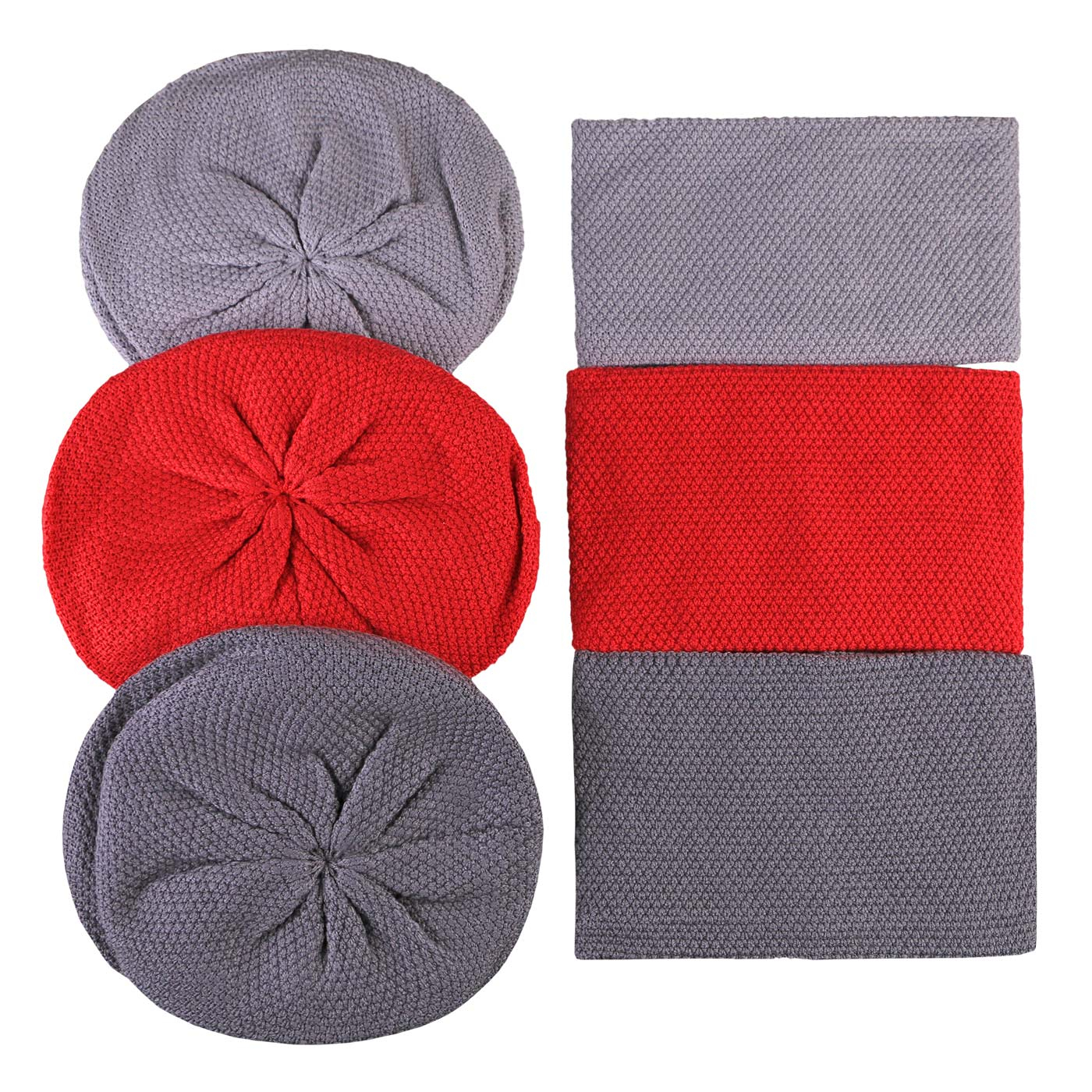 ست کلاه و شال گردن بافتنی سام مدل 427