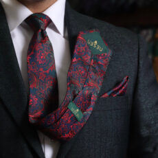 ست کراوات و دستمال جیب مردانه نسن مدل T172