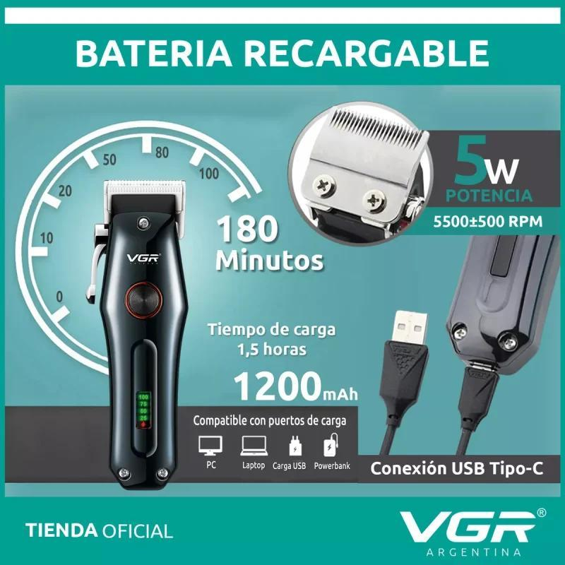 ماشین اصلاح موی سر و صورت وی جی ار مدل v-969