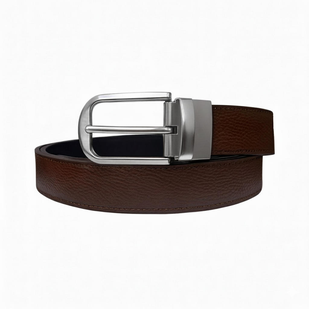 کمربند مردانه مدل چرم طبیعی فلوتر دورو