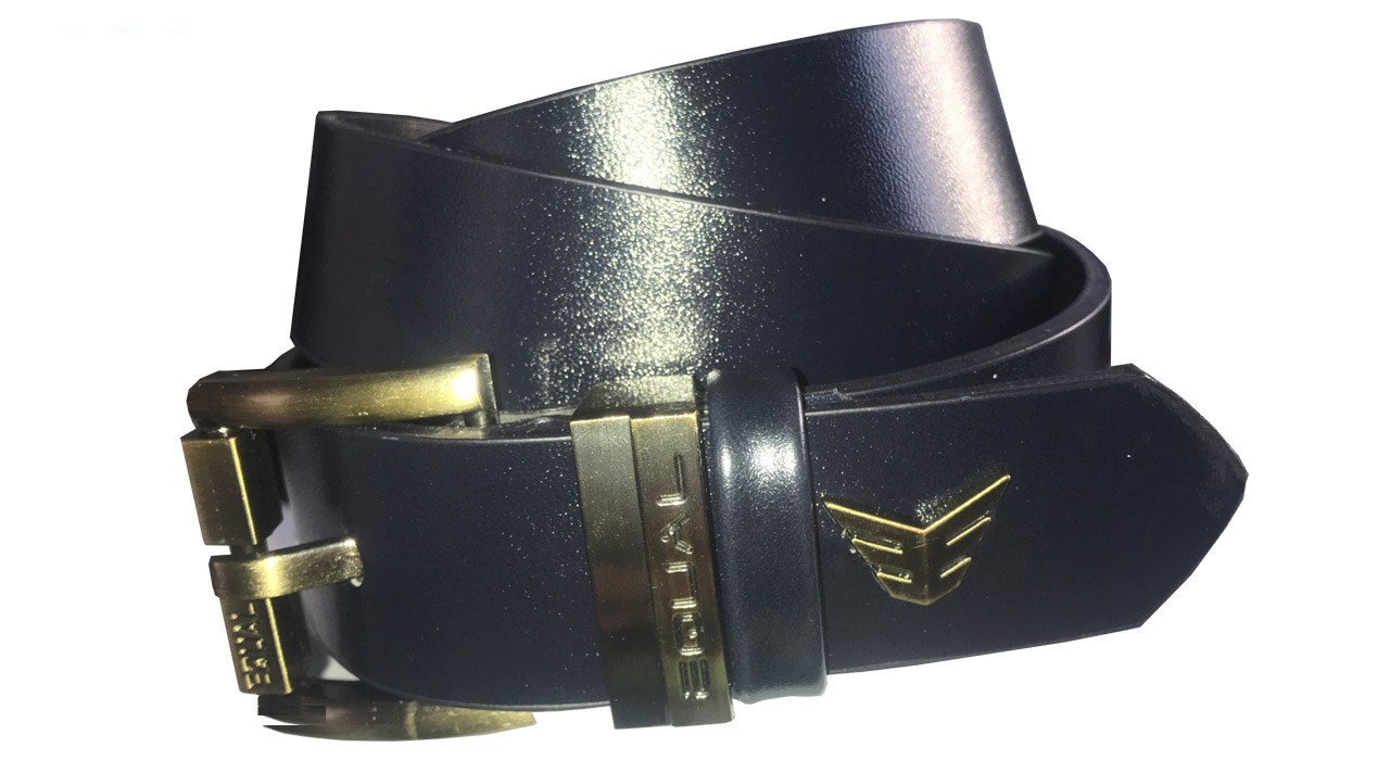 کمربند مردانه چرم طرح Equal Lb1 Black