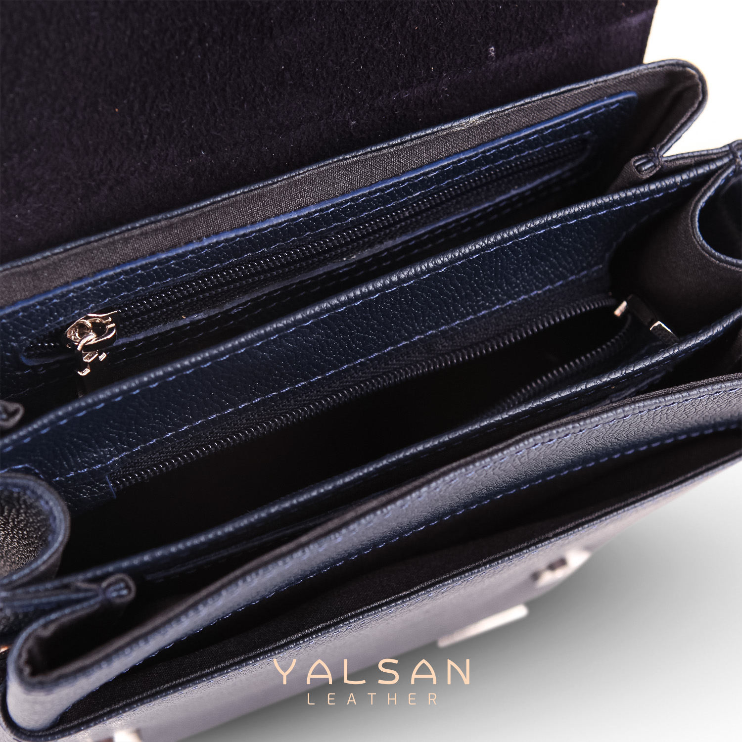 کیف رودوشی مردانه چرم یلسان مدل رادمان کد 044-MC-06 دارای 5 محفظه