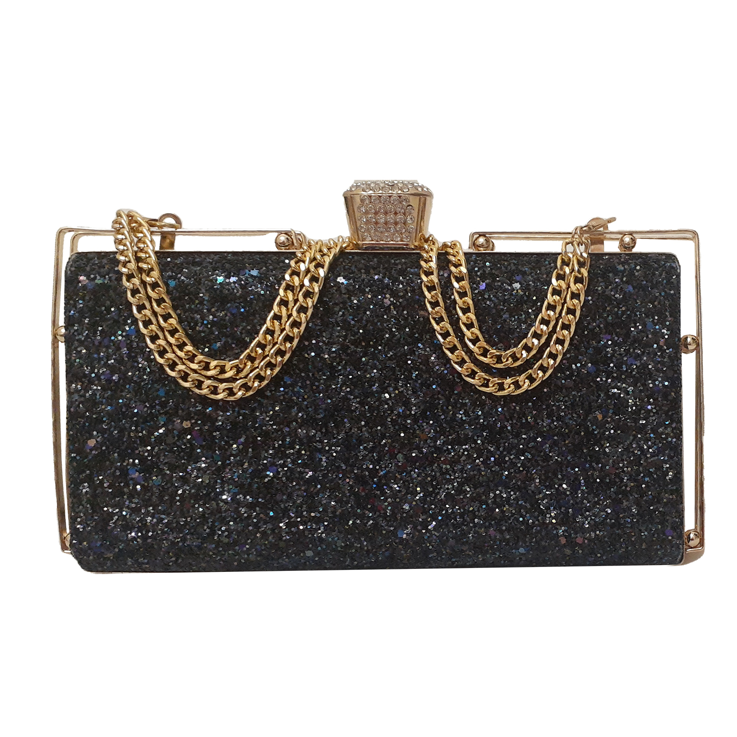 کیف مجلسی زنانه مدل قابدار سنگ پاش