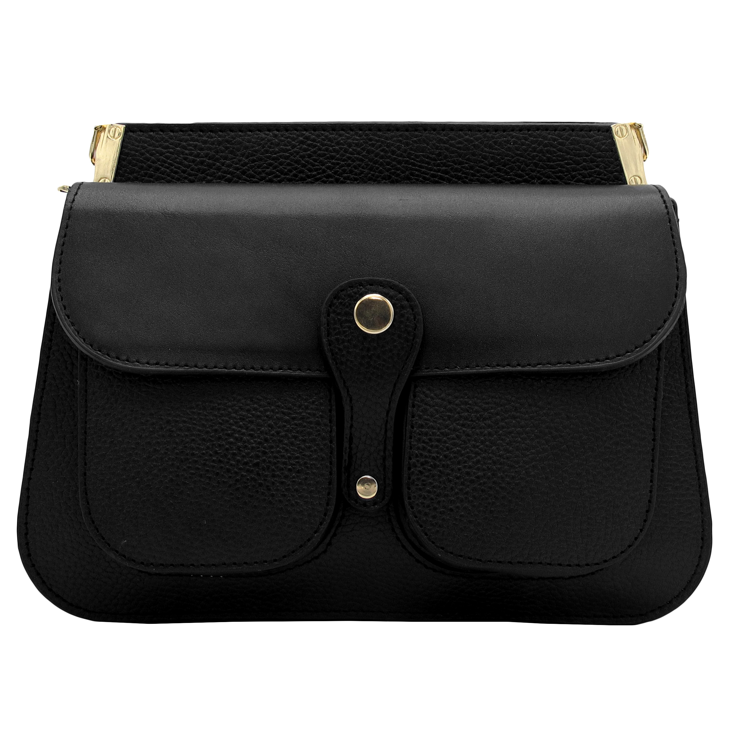 کیف دوشی زنانه مدل چرم طبیعی کد FTH116F