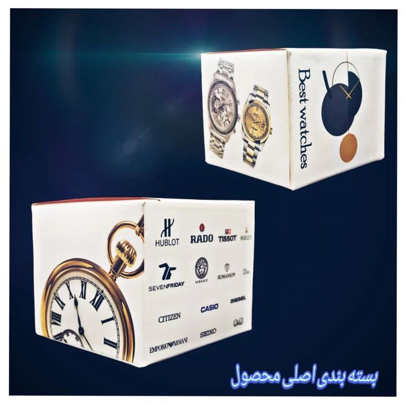 ساعت مچی عقربه ای مدل دو زمانه پمپی قاب شفاف کد s2-m