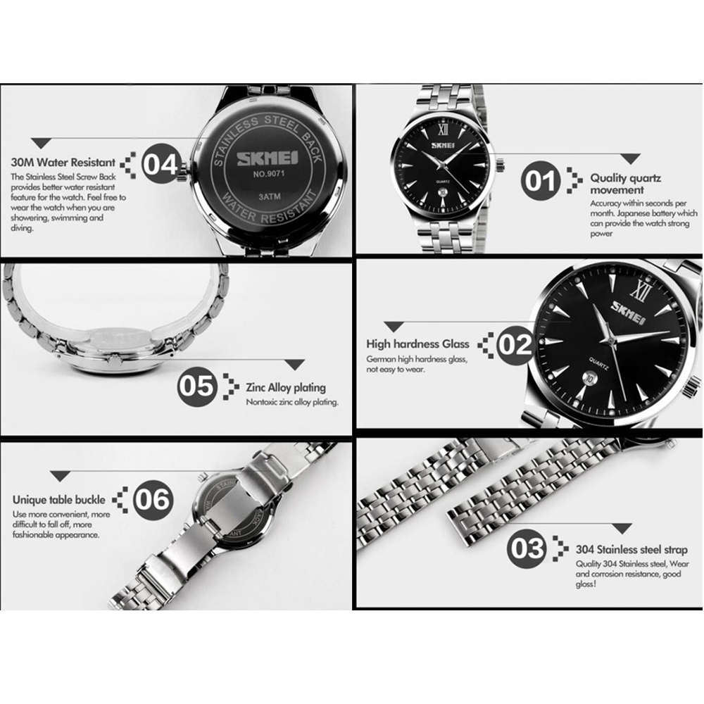 ساعت مچی عقربه ای مردانه اسکمی مدل 9071M