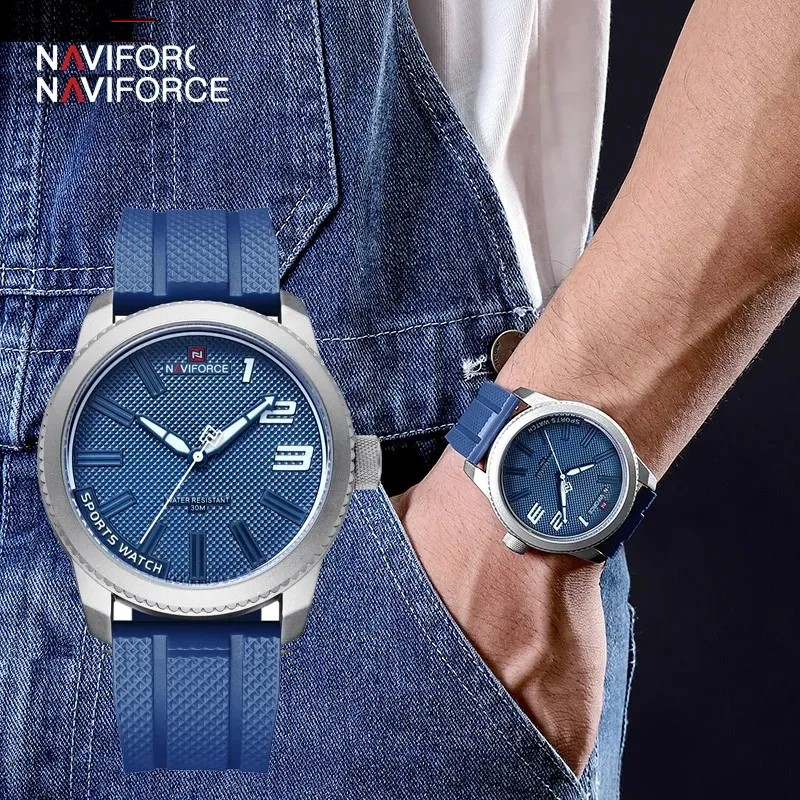 ساعت مچی عقربه‌ای مردانه نیوی فورس مدل NF9202SWBE