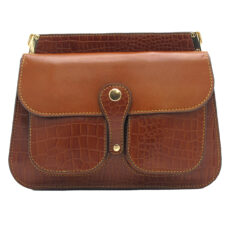 کیف دوشی زنانه مدل چرم طبیعی کد FTH116C