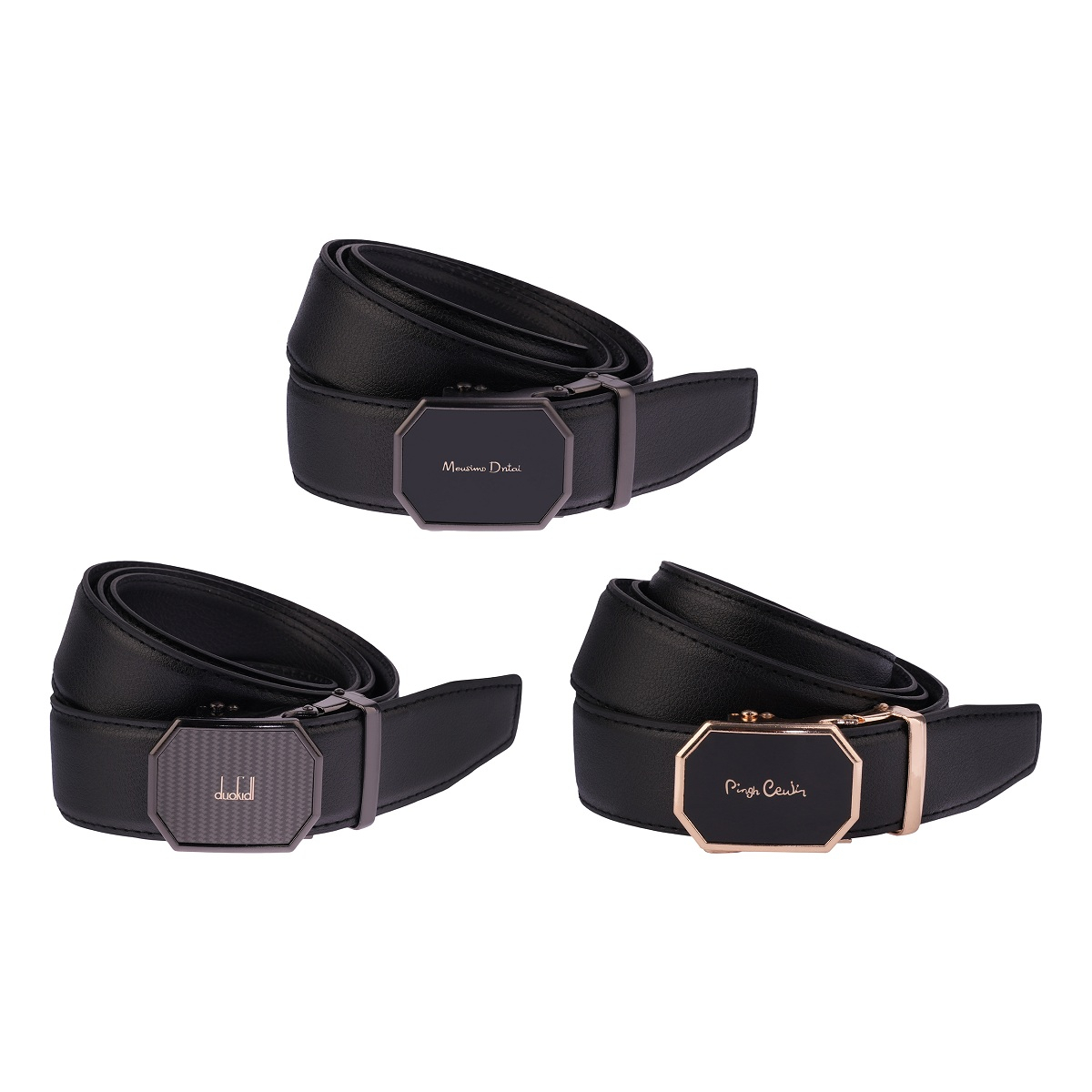 کمربند مردانه مدل ریلی MERI کد 53 بسته 3 عددی