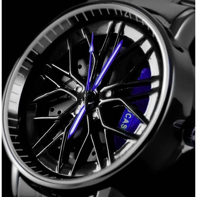 ساعت مچی عقربهای مردانه کوارتز مدل رینگی صفحه متحرک کد 03