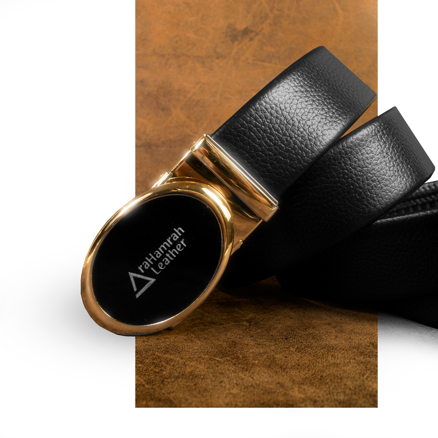 کمربند مردانه چرم آراهمراه مدل ABS02