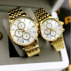 ست ساعت مچی عقربه ای زنانه و مردانه مدل تک موتور کد 01