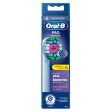 سری یدک مسواک برقی اورال-بی مدل PRO 3D White بسته 4 عددی
