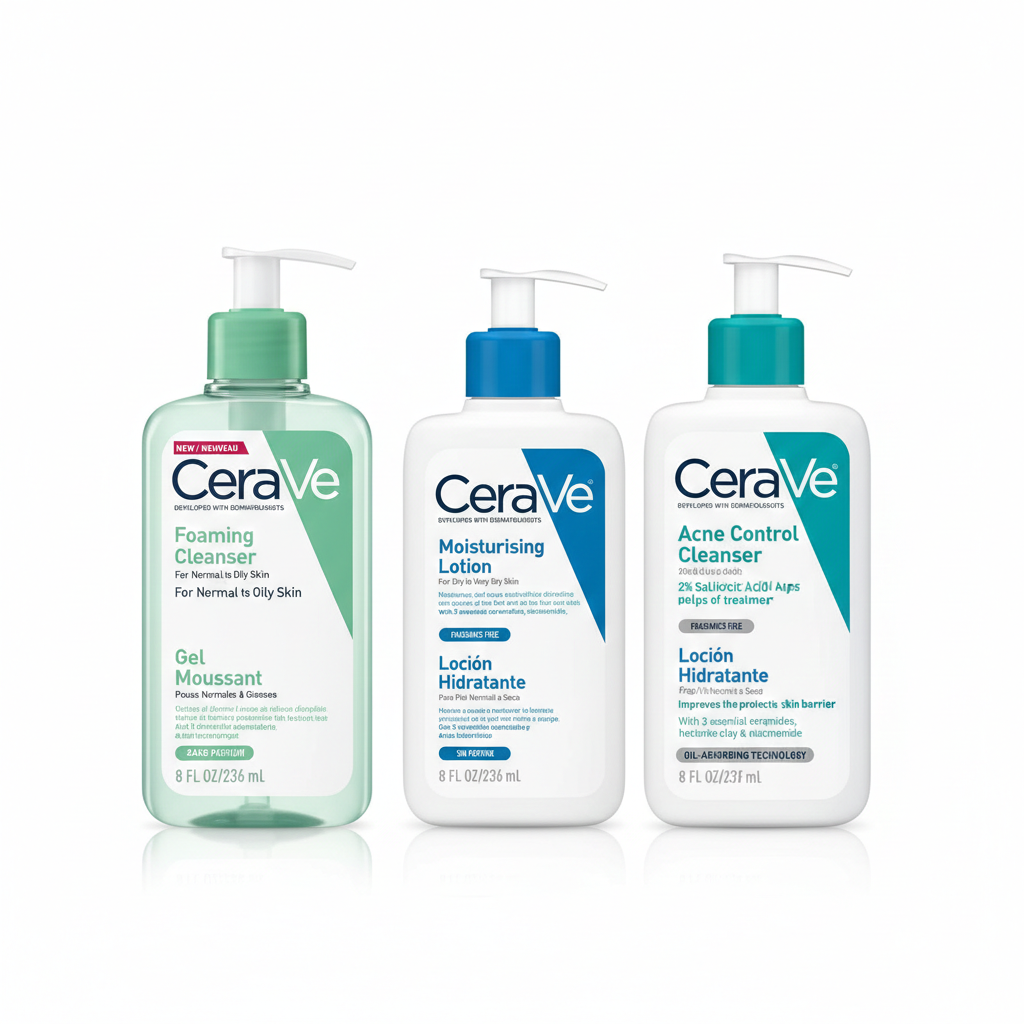 پک سه تایی ژل شستشو Acne Control، لوسیون MOISTURISING LOTION، فوم شست و شوی normal