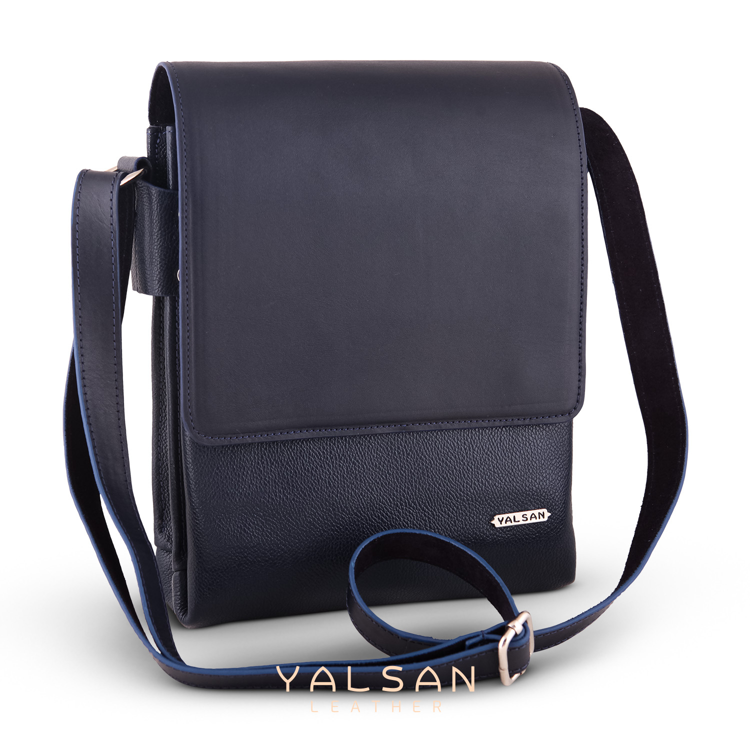 کیف رودوشی مردانه چرم یلسان مدل رادمان کد 044-MC-06 دارای 5 محفظه