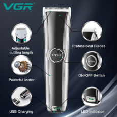 ماشین اصلاح موی سر و صورت وی جی ار مدل V-288