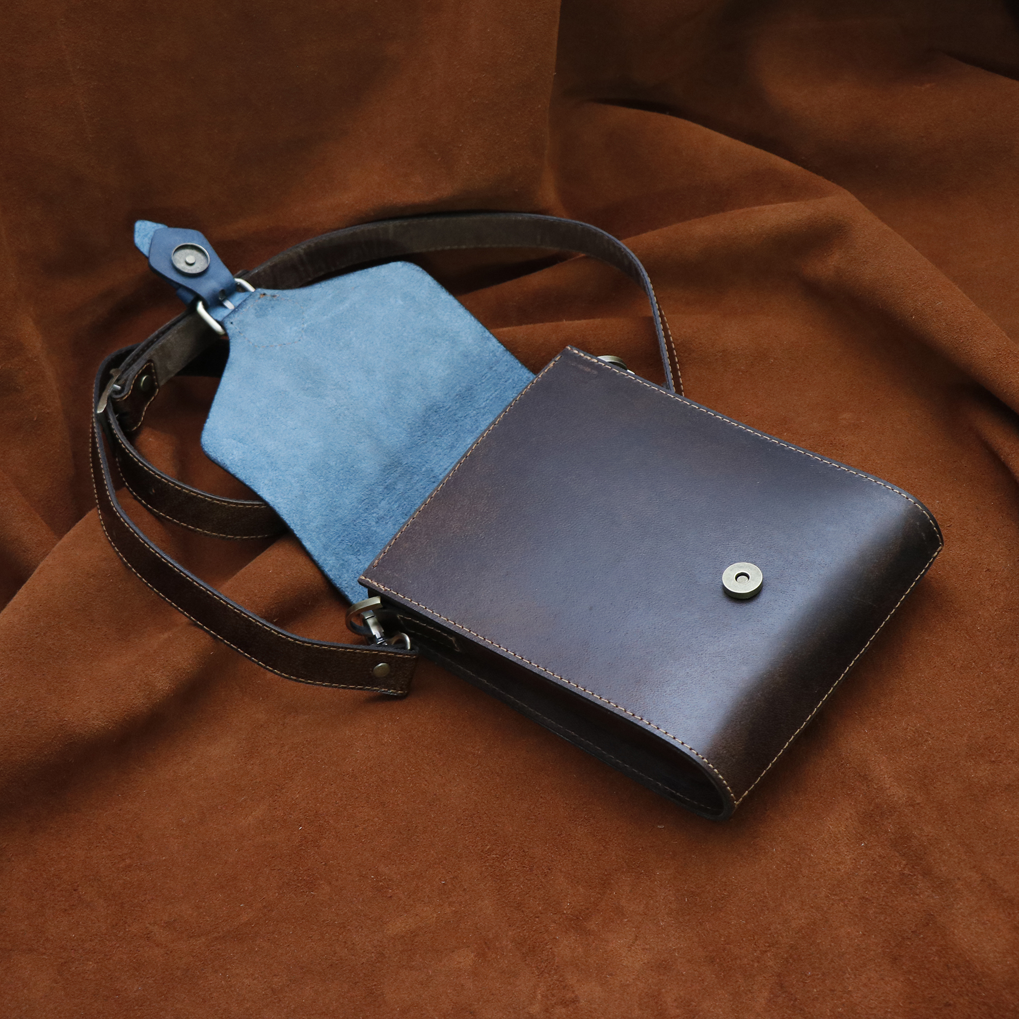 کیف دوشی چرم بارثاوا کد 1214