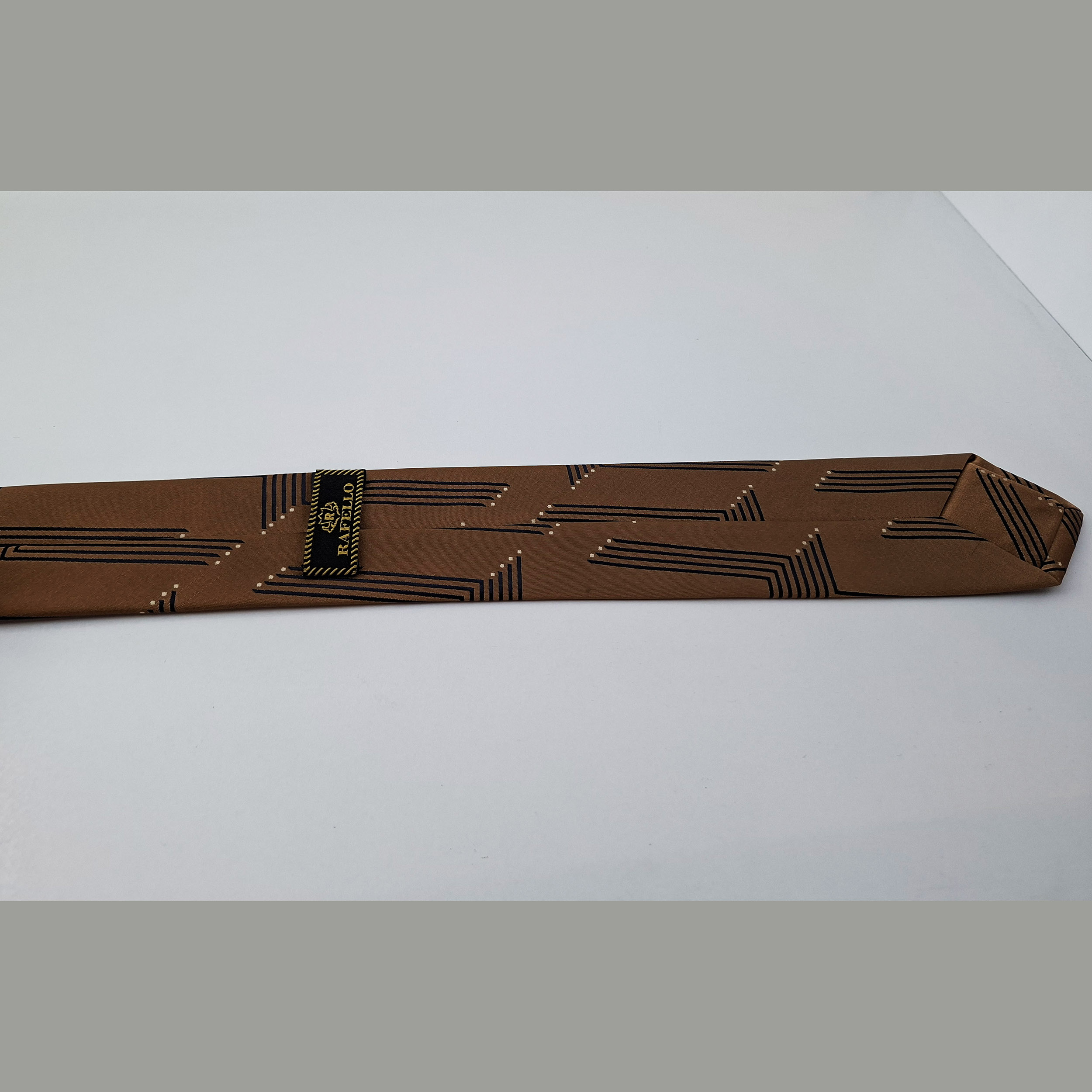 ست کراوات و دستمال جیب مردانه رافللو مدل دست دوز