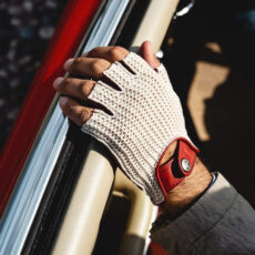 دستکش مدل نیمه بافت چرم G14