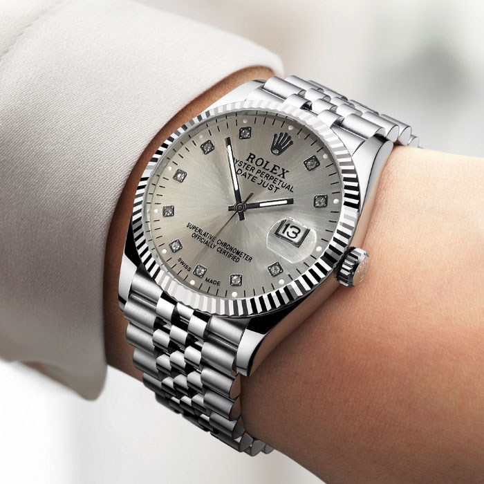 ساعت مچی عقربه‌ای مردانه مدل کلاسیک دیت جاست کد r-n