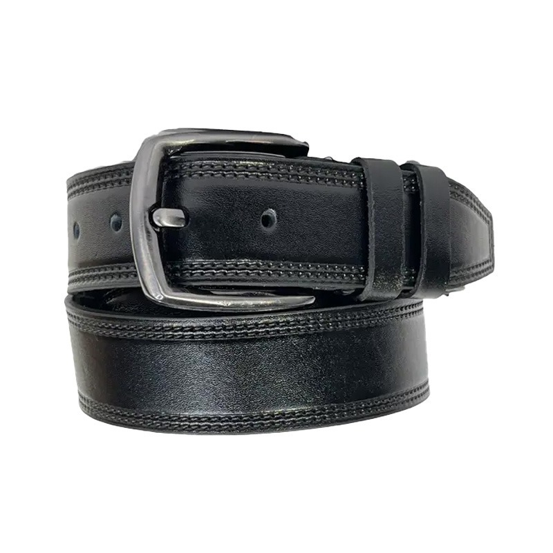 کمربند دست دوز مردانه مدل زبانه‌دار فورتیک کد 4S