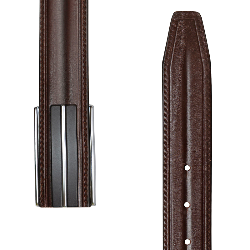 کمربند مردانه نوین چرم مدل BT0624 GR P1001