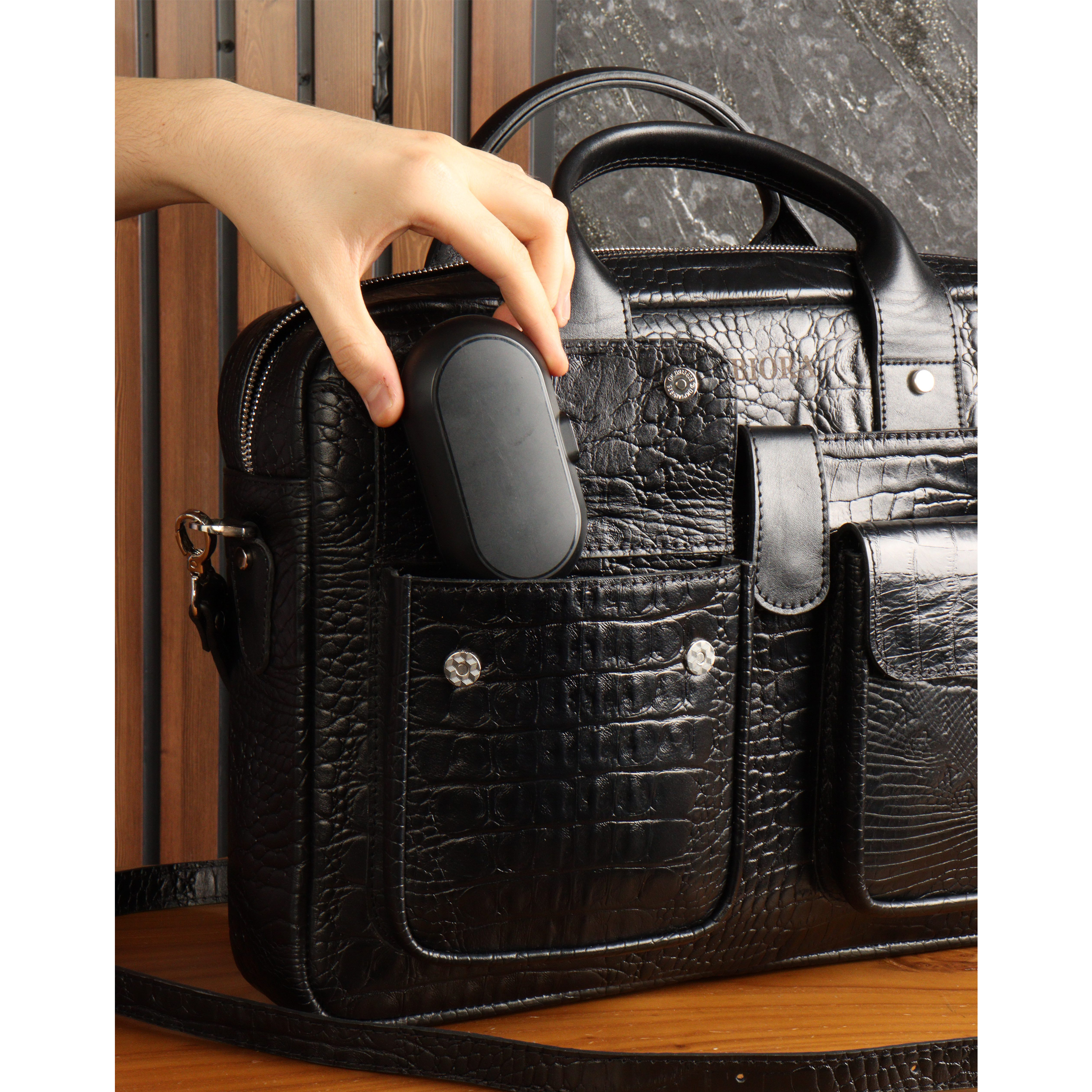 کیف اداری مردانه بیورا مدل چرم طبیعی کد eez42