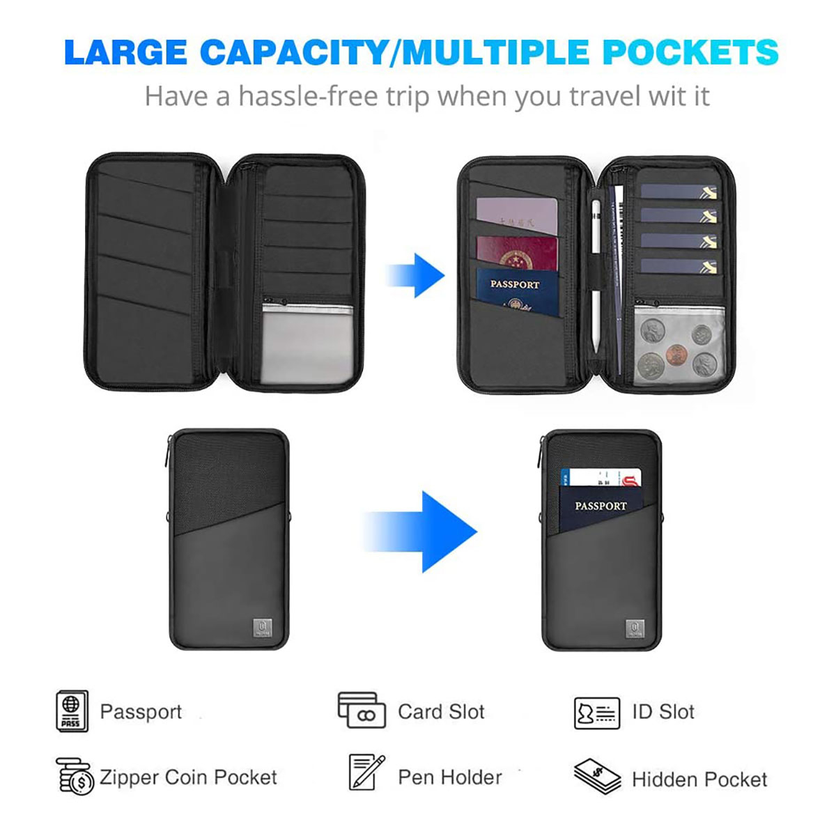 کیف پاسپورتی مردانه ویوو مدل mate