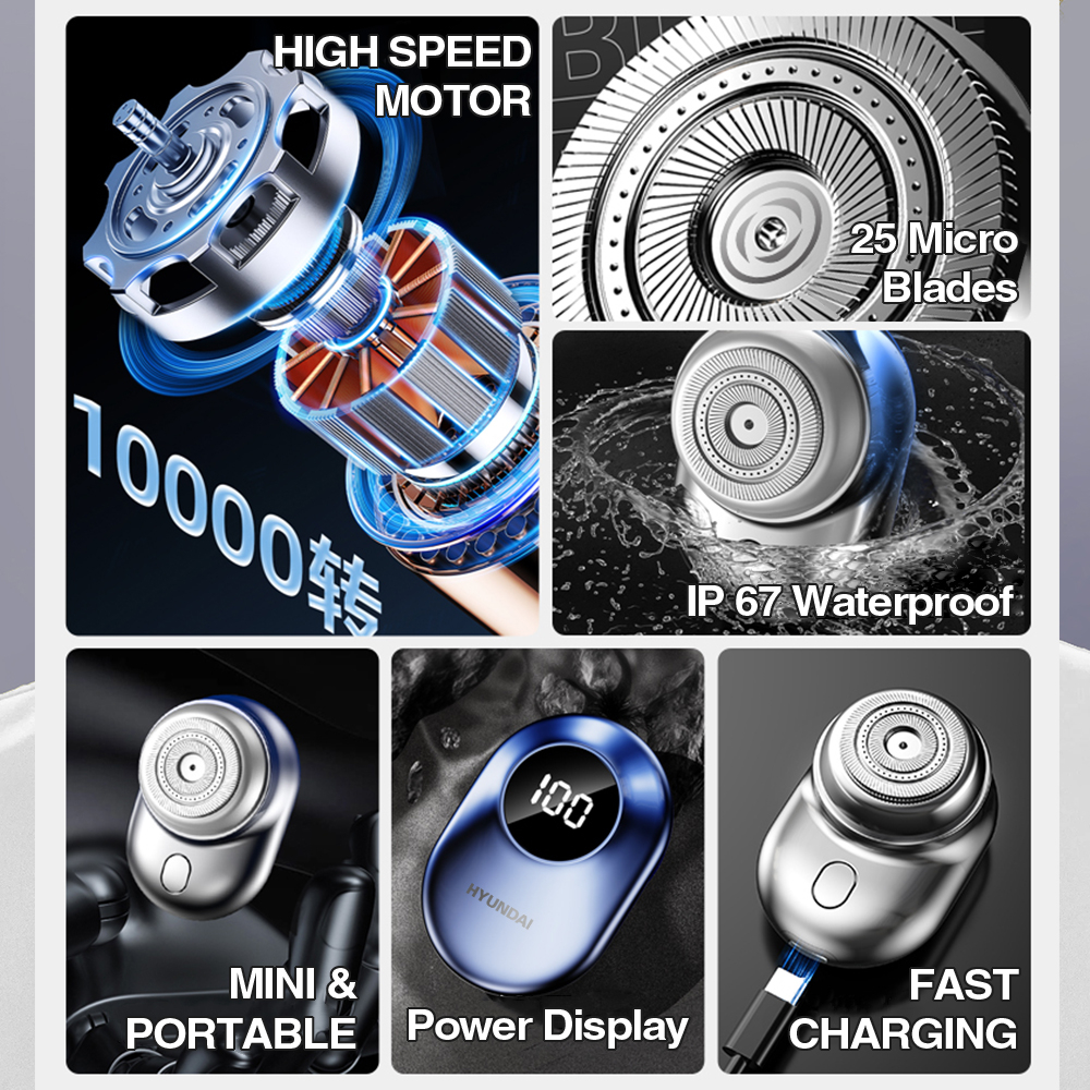 ماشین اصلاح موی صورت شارژی هیوندای مدل PHT-045