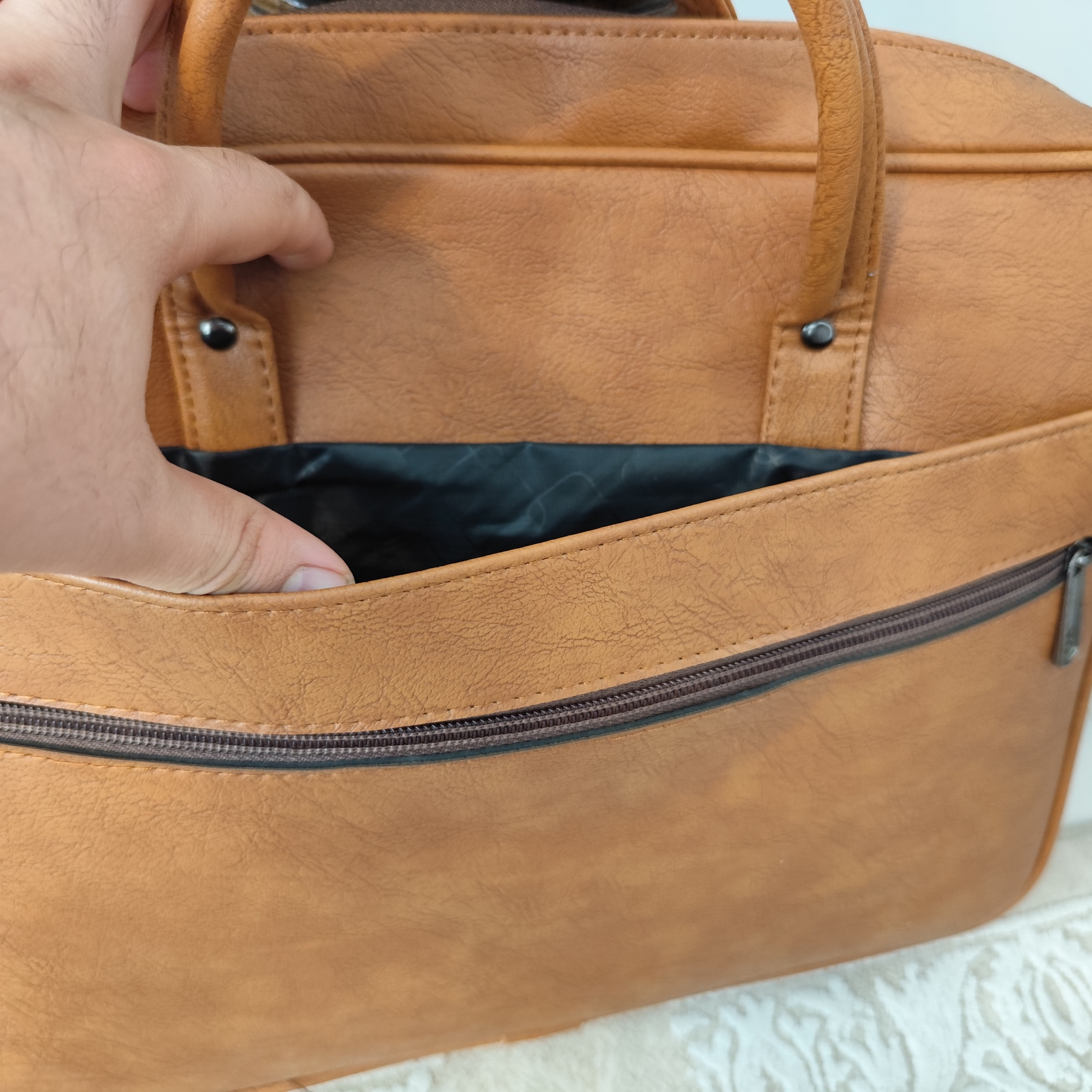 کیف اداری مردانه مدل چرم مصنوعی 407