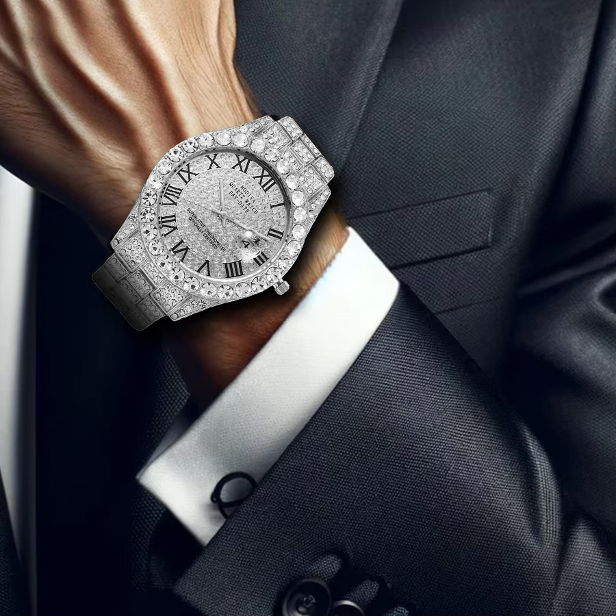 ساعت مچی عقربهای مردانه کوارتز مدل لاکچری کد UNAN-N-J1