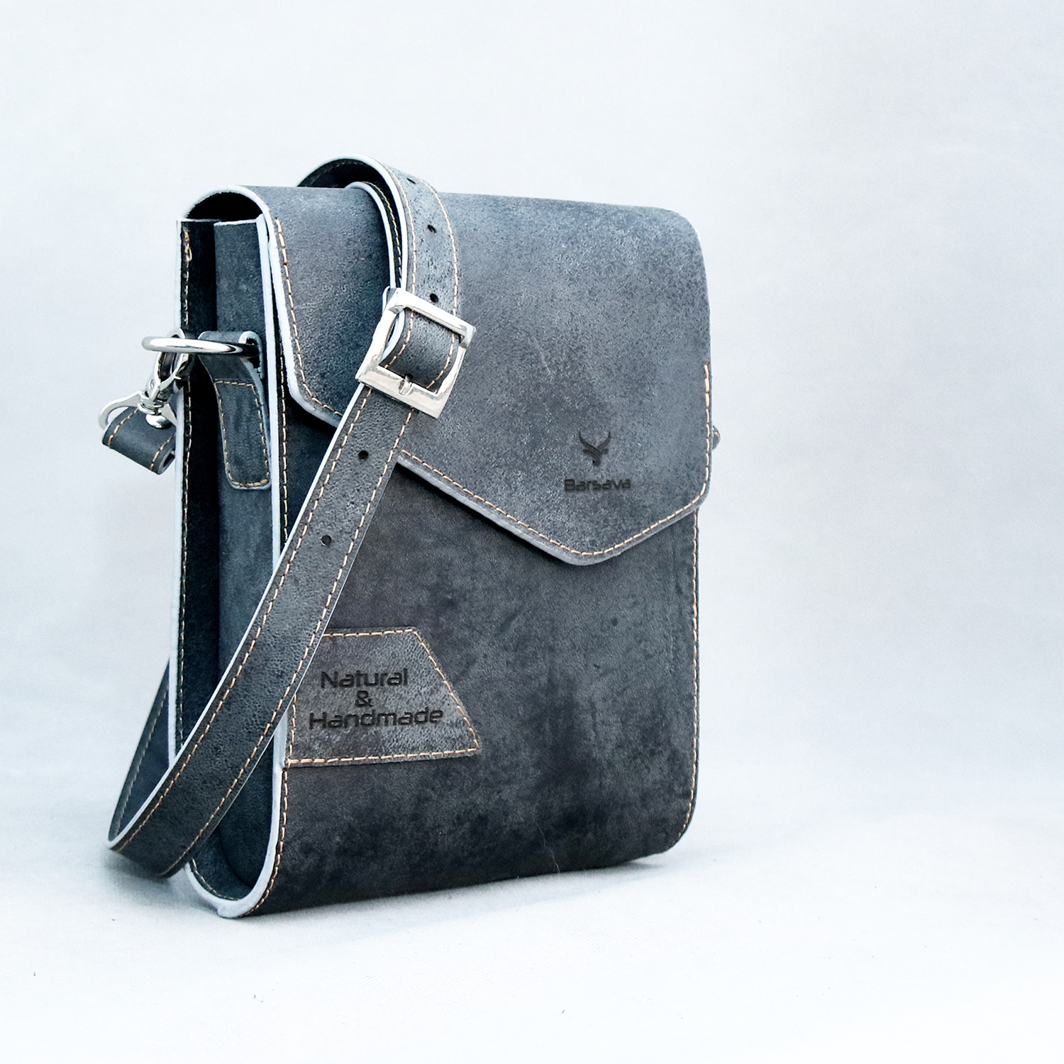 کیف رودوشی چرم بارثاوا مدل 1209