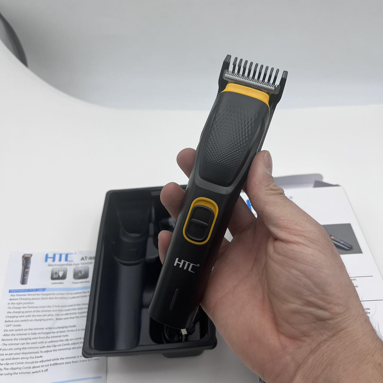 ماشین اصلاح موی سر و صورت اچ تی سی مدل AT-509