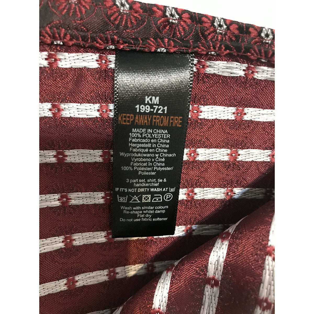 ست کراوات و دستمال جیب مردانه نکست مدل SRF