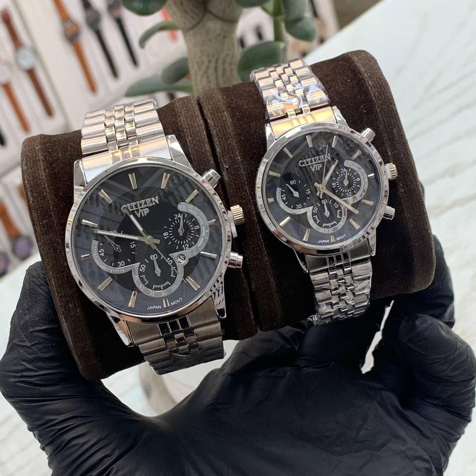 ست ساعت مچی عقربه ای زنانه و مردانه مدل Cit 07