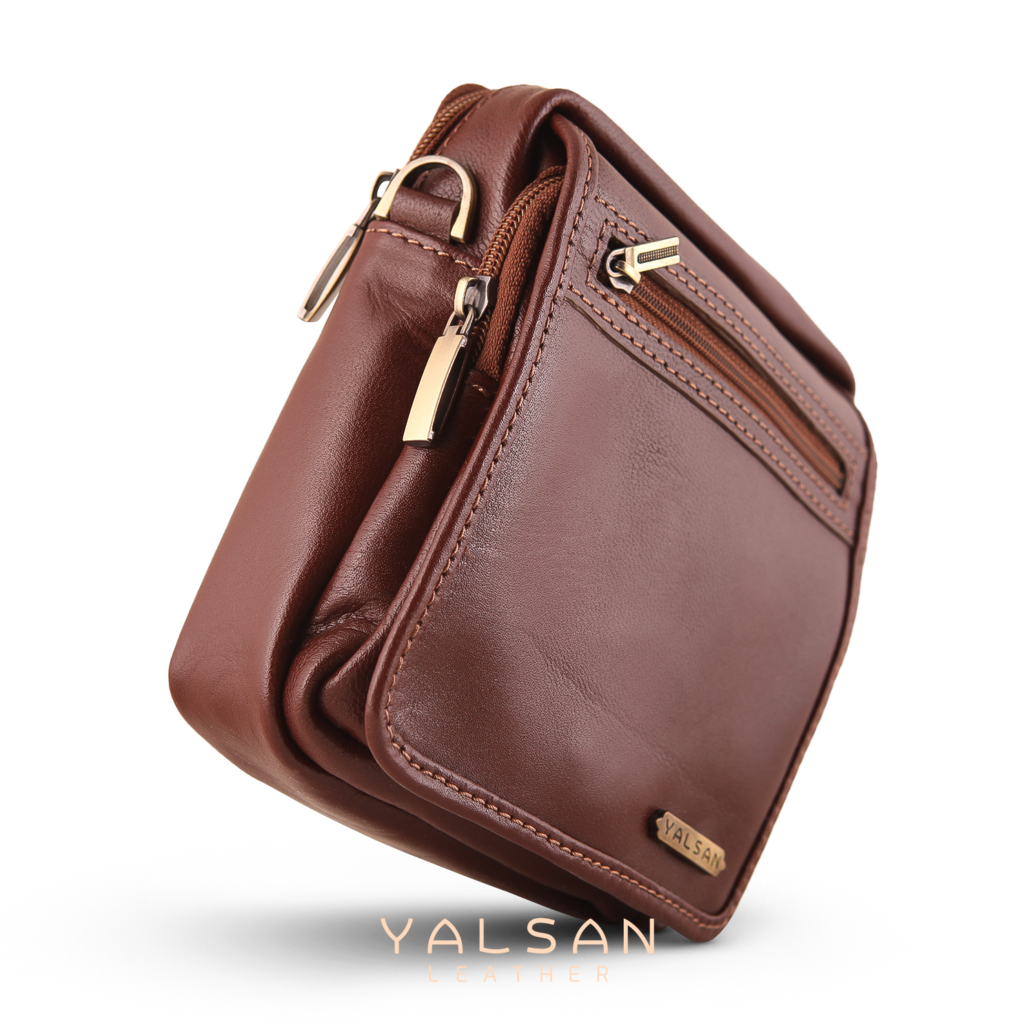 کیف رودوشی مردانه چرم یلسان مدل رهی کد 009-kchk-BS-03