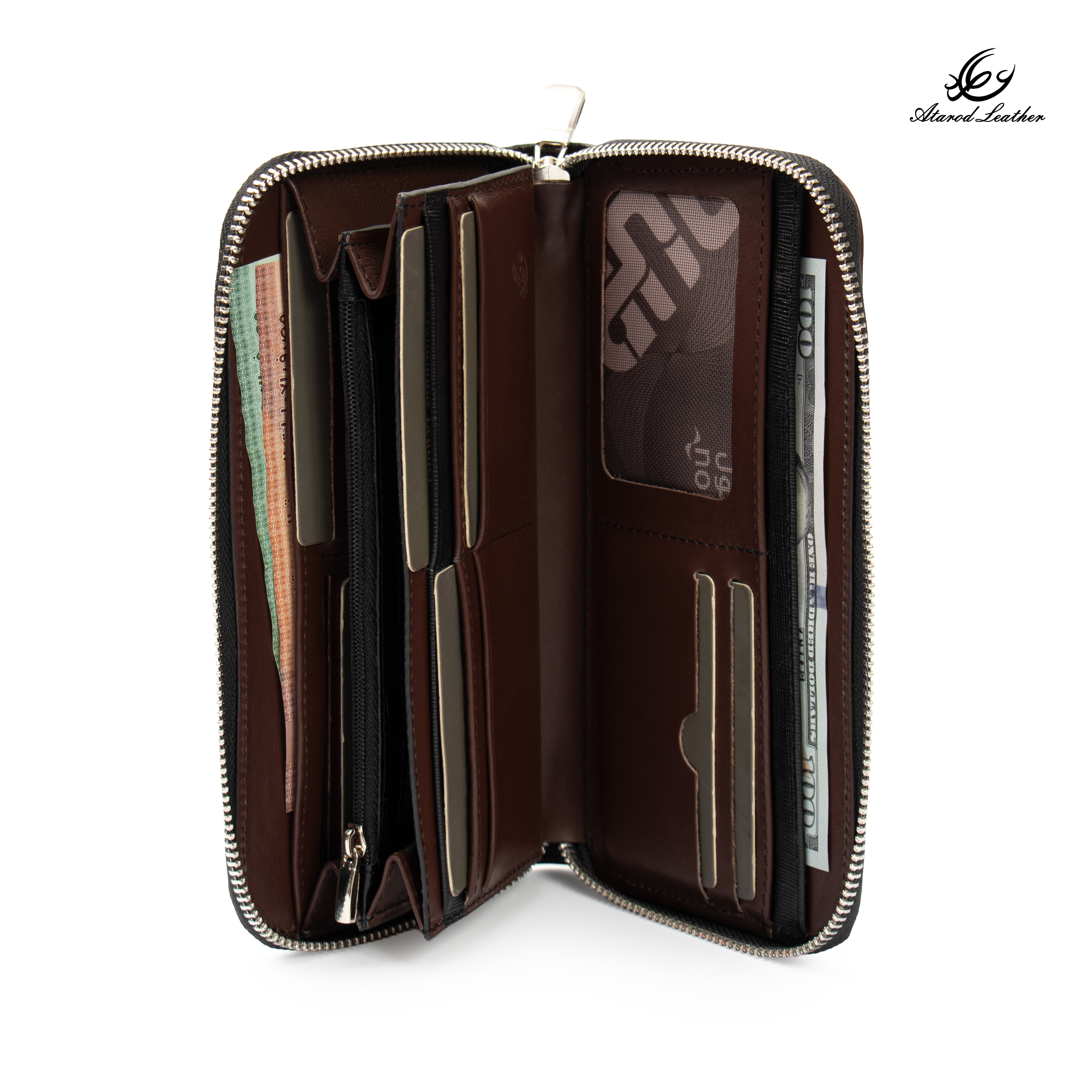 کیف پول چرم عطارد مدل چرم طبیعی کد K68